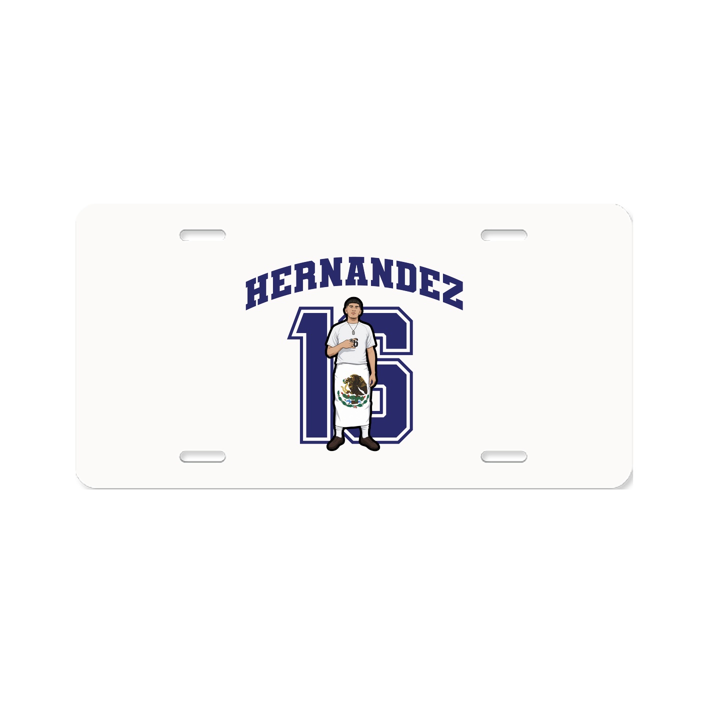 License Plate — Number in Classic