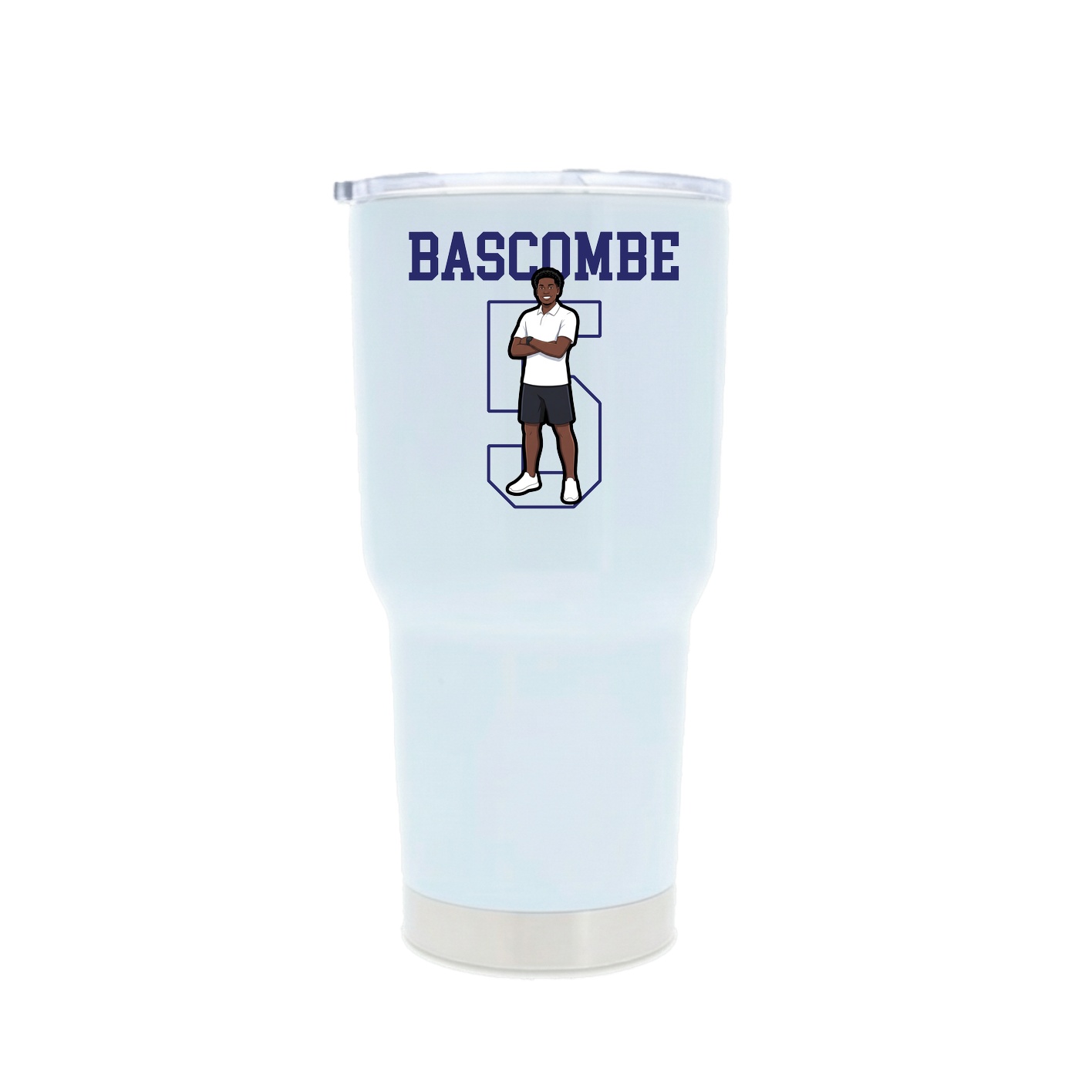 30oz Stainless Steel Tumbler — Shirsey in White