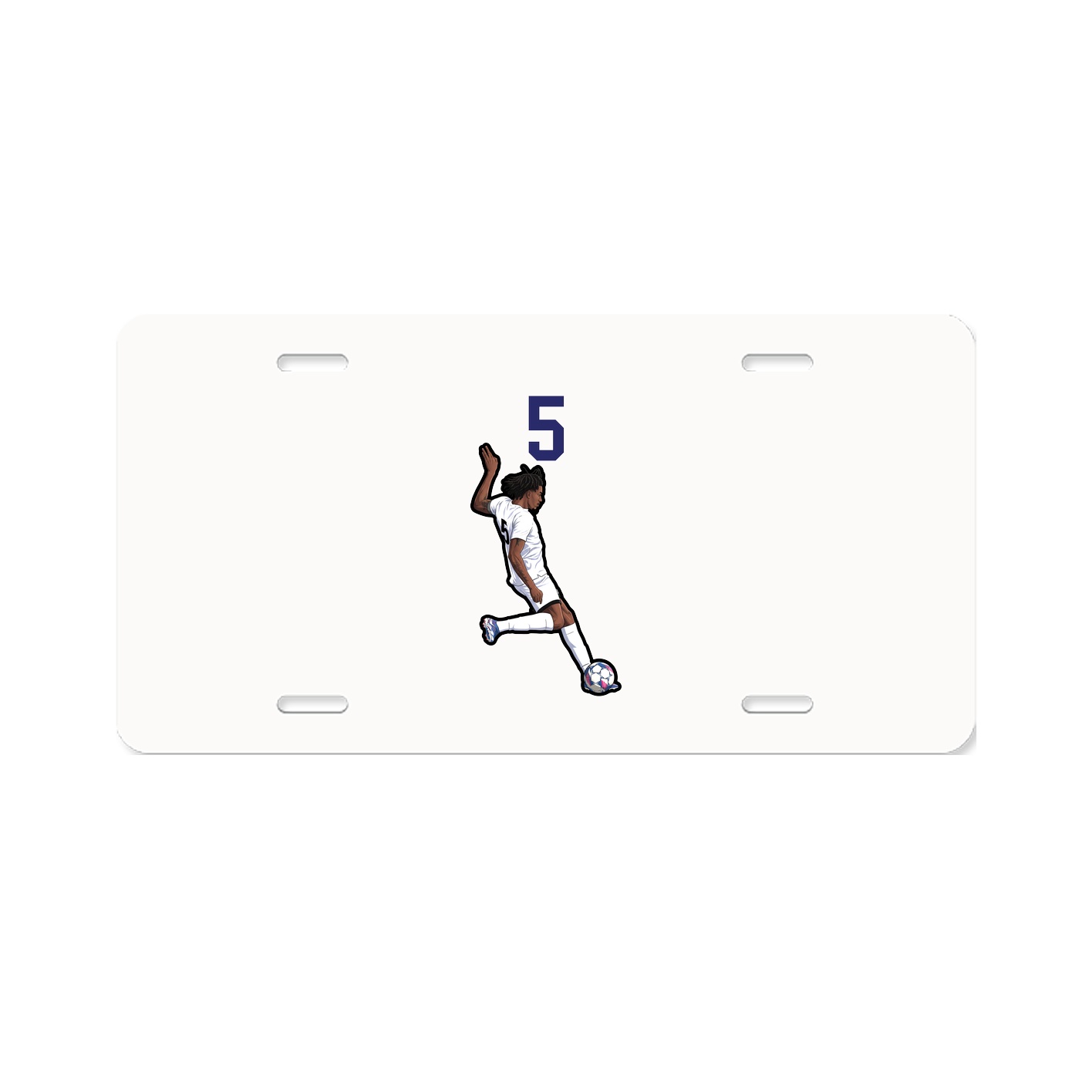 License Plate — Number Top in Classic