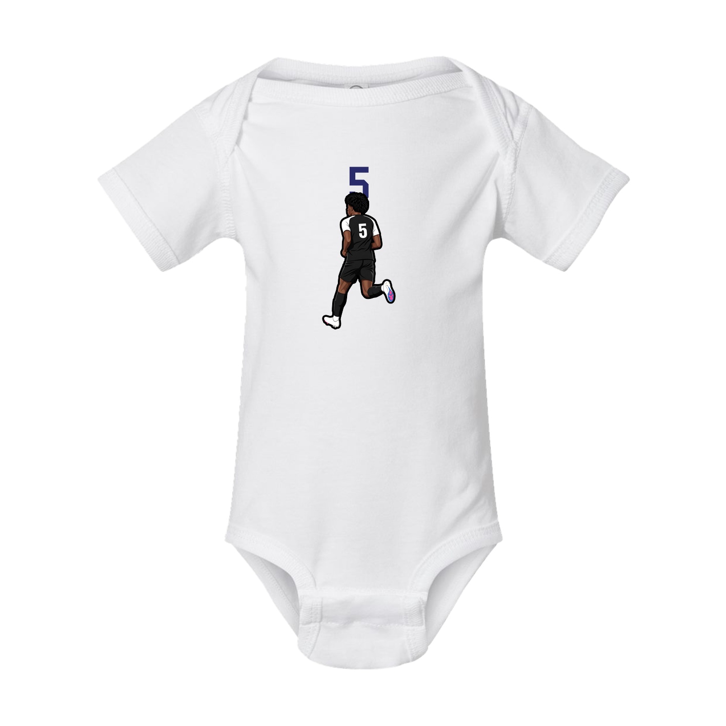 Baby Onesie — Number Top in White