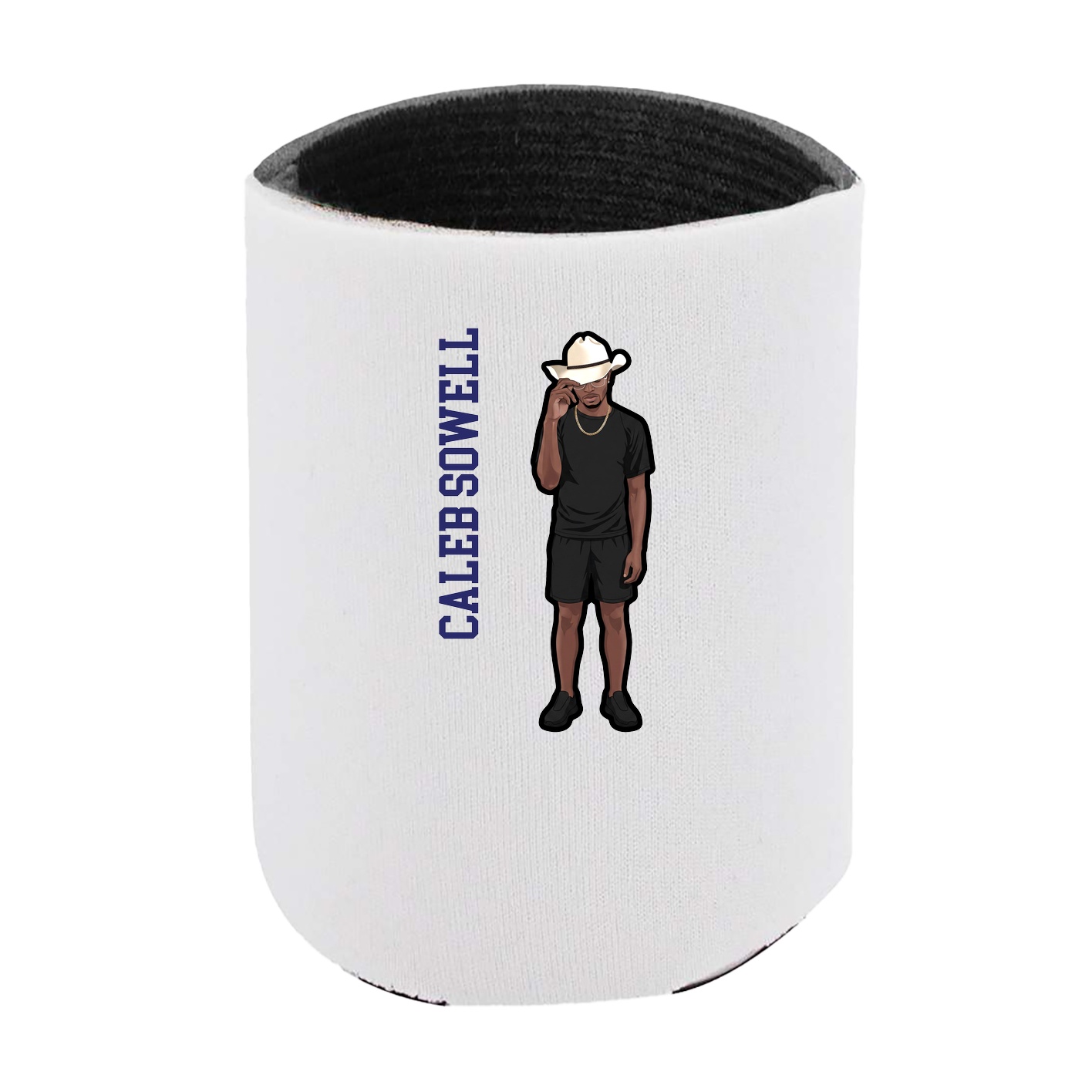 Can Holder — Name Vertical in White