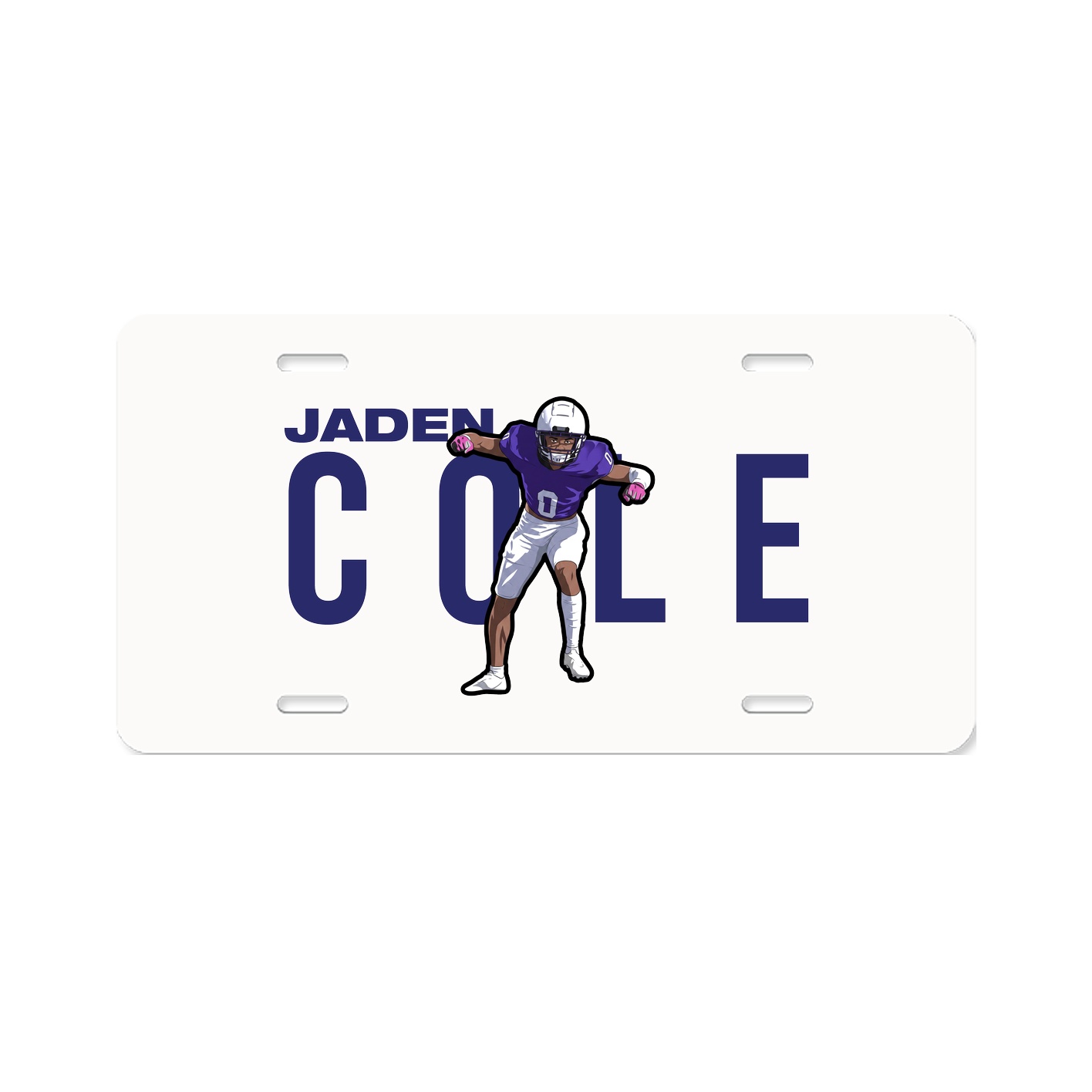 License Plate — Player Name in Classic