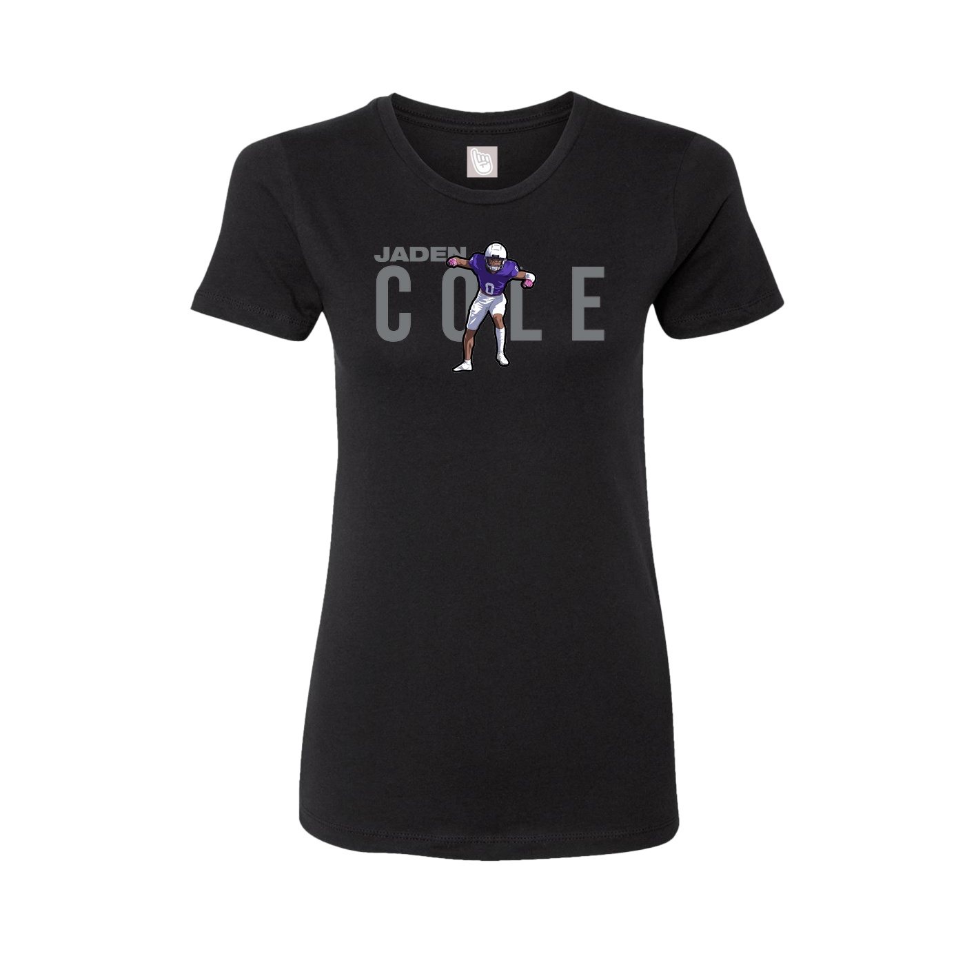 Womens Tee — Player Name in Black
