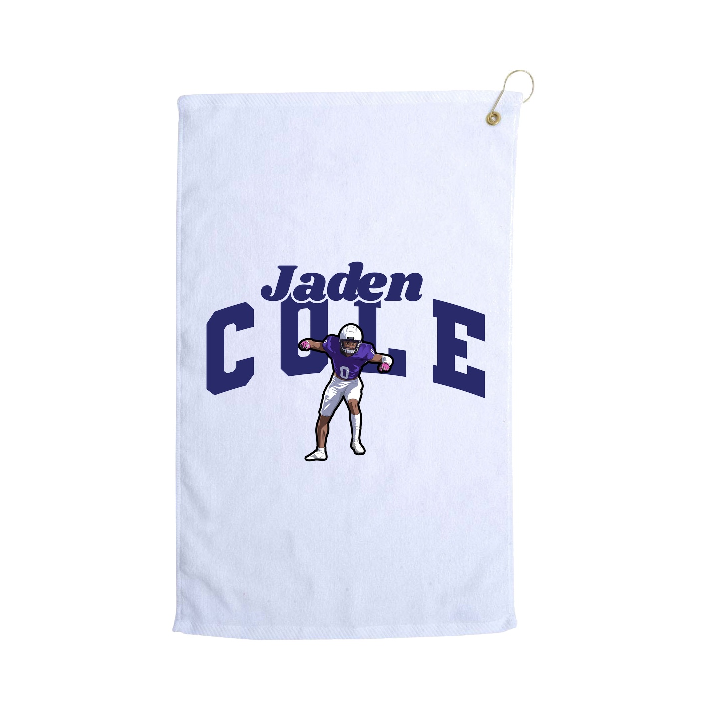 Golf Towel — Signature Arch in White