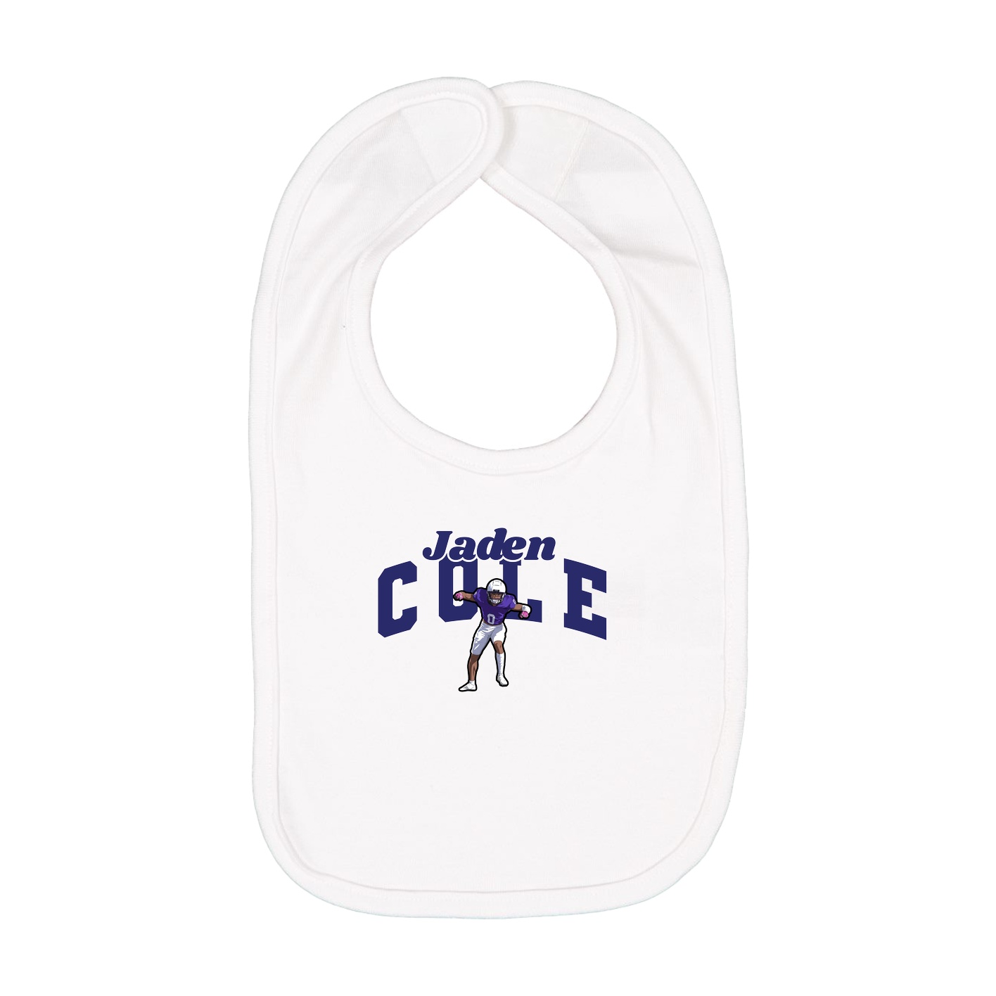 Infant Bib — Signature Arch in White