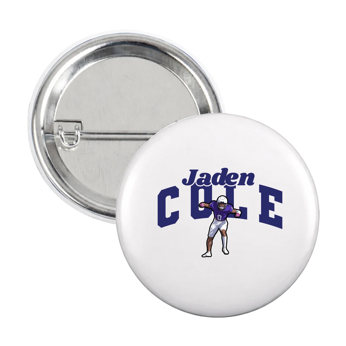 Game Day Button — Signature Arch in White