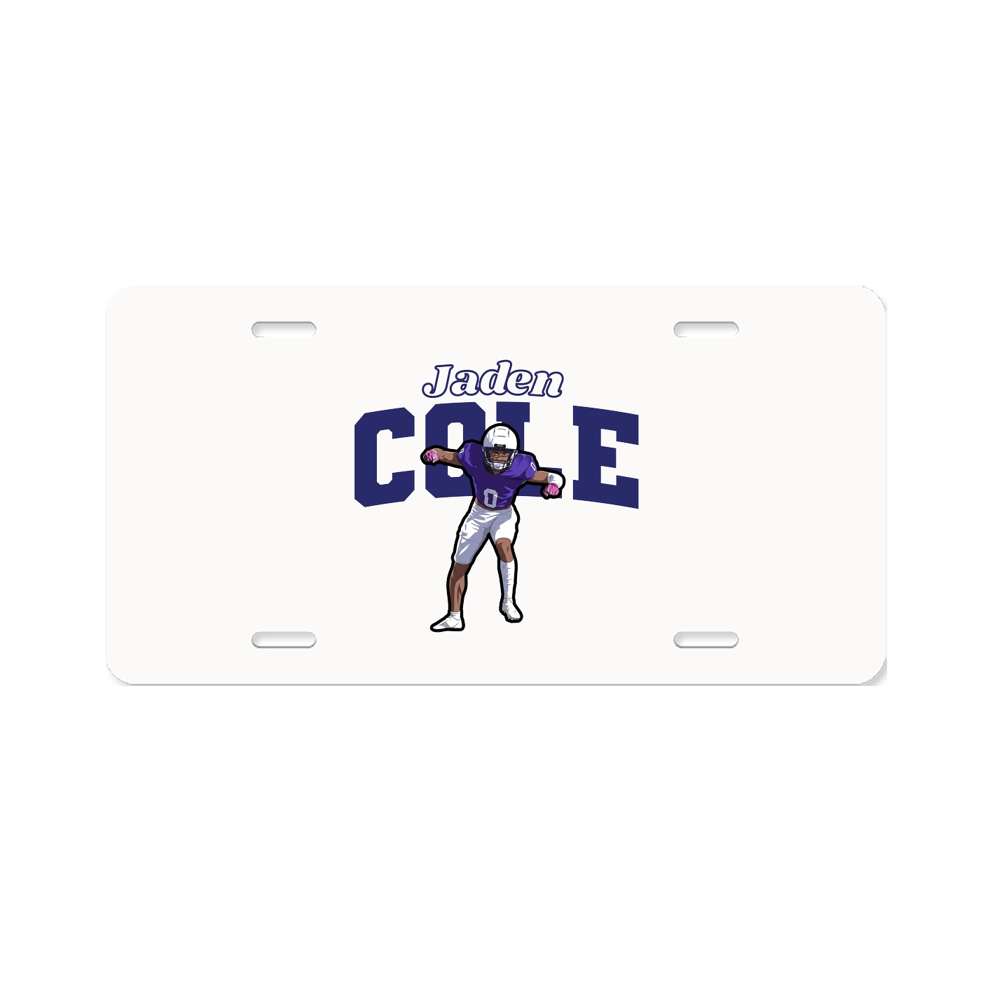 License Plate — Name Arch in Classic