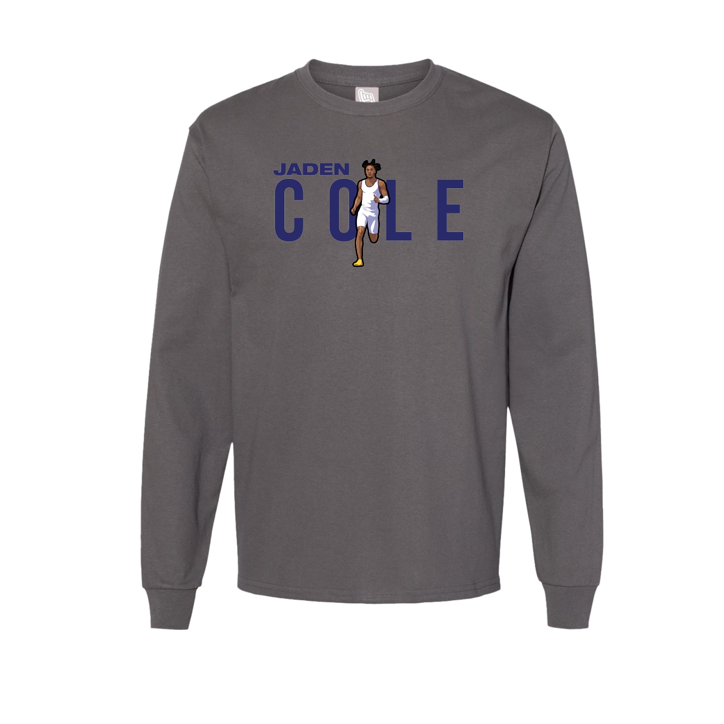 Long Sleeve Tee — Player Name in Grey