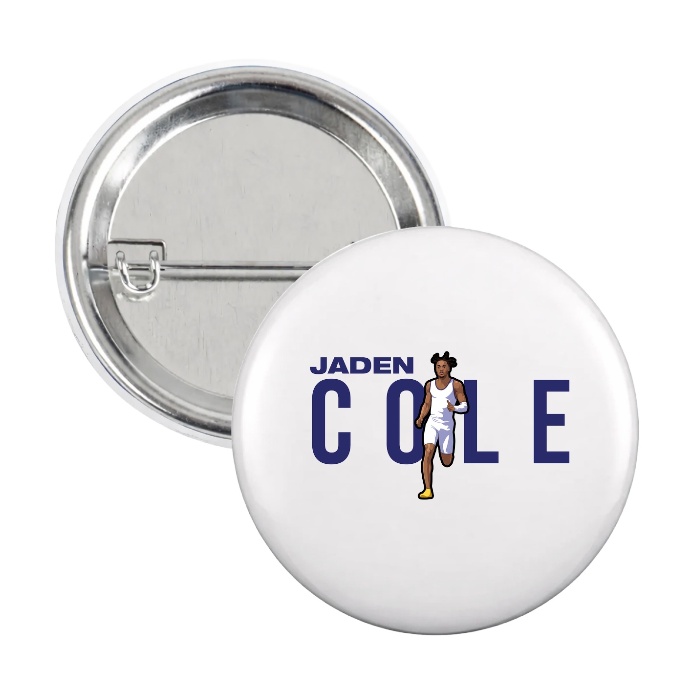 Game Day Button — Player Name in White