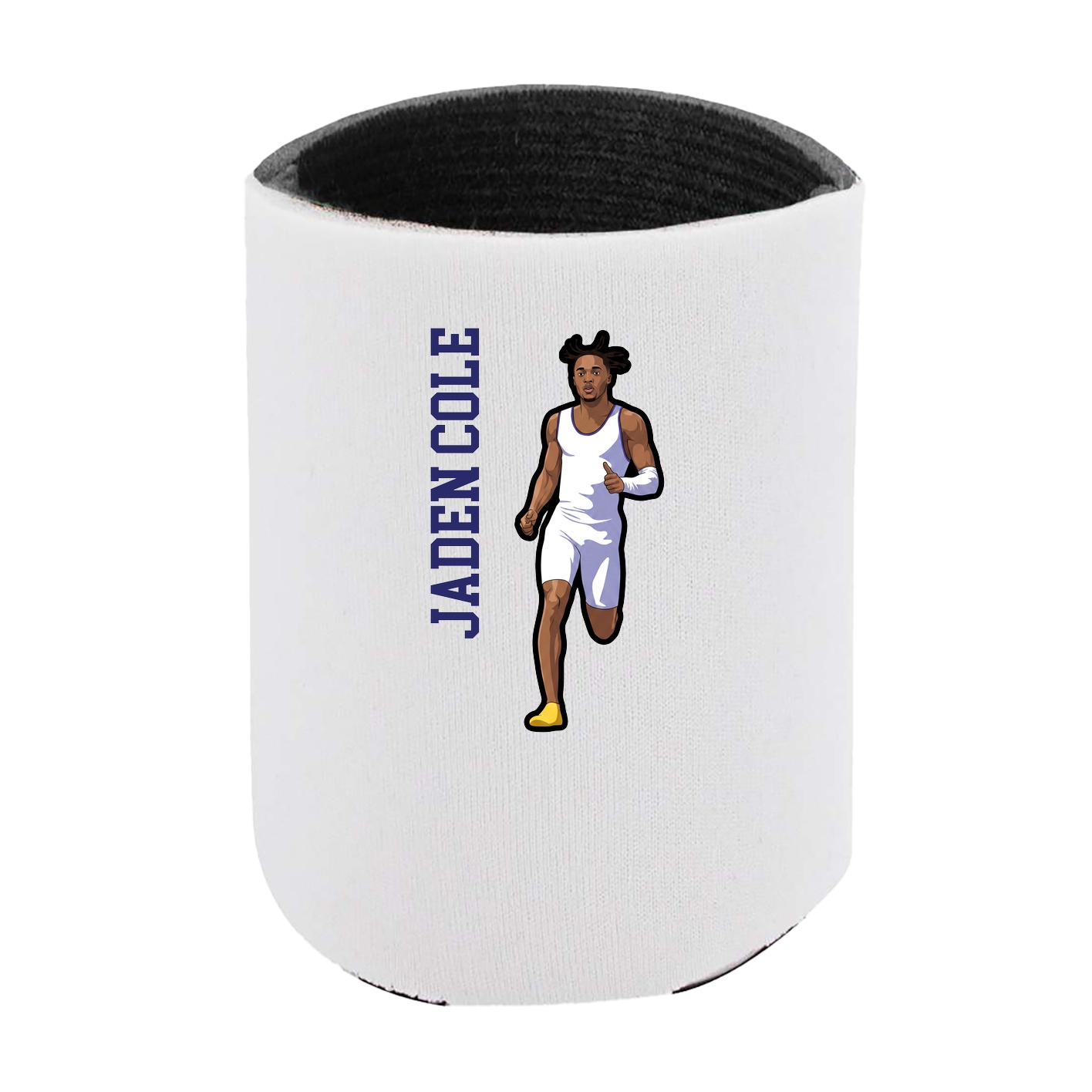 Can Holder — Name Vertical in White