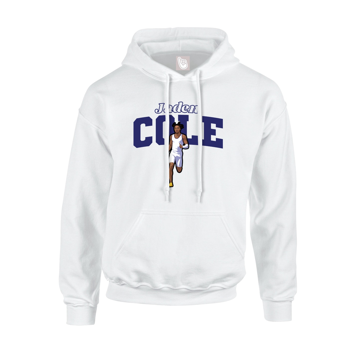 Hoodie — Name Arch in White