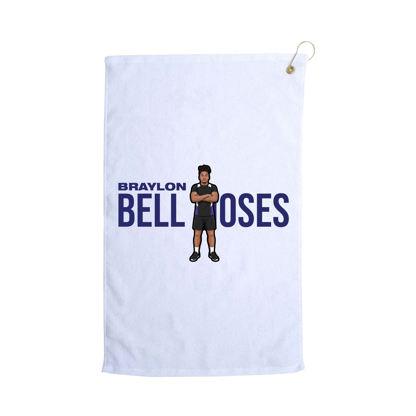 Golf Towel — Player Name in White