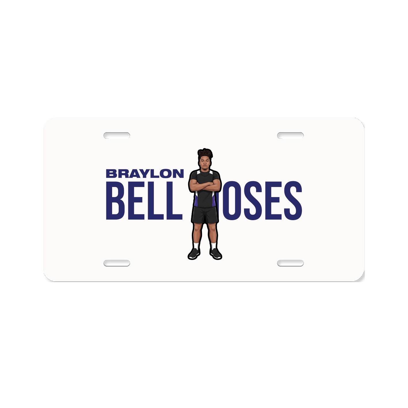 License Plate — Player Name in Classic