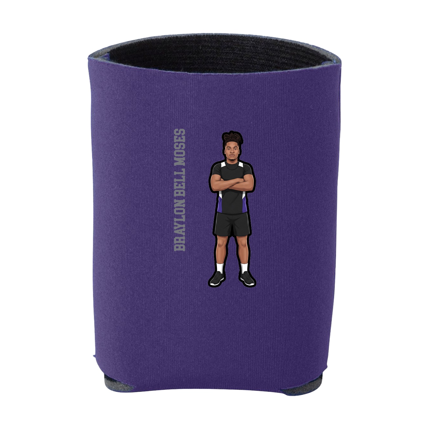 Can Holder — Name Vertical in Purple