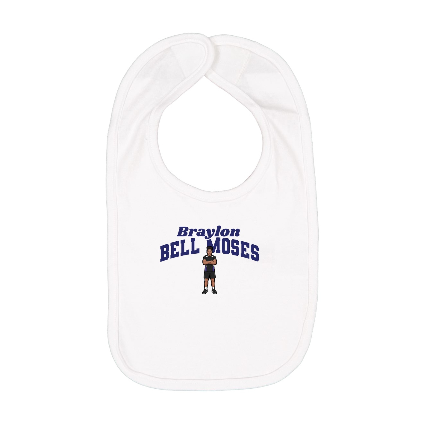 Infant Bib — Signature Arch in White