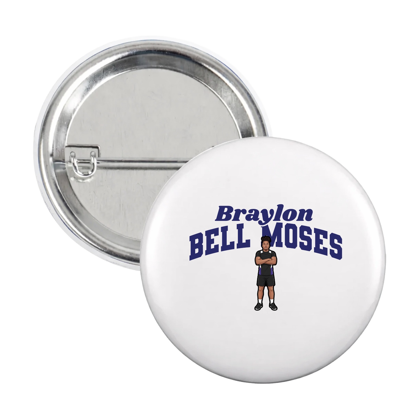 Game Day Button — Signature Arch in White