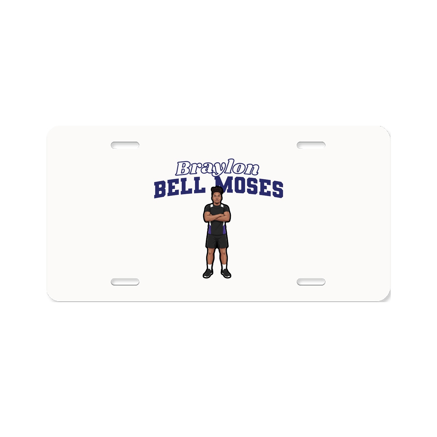License Plate — Name Arch in Classic
