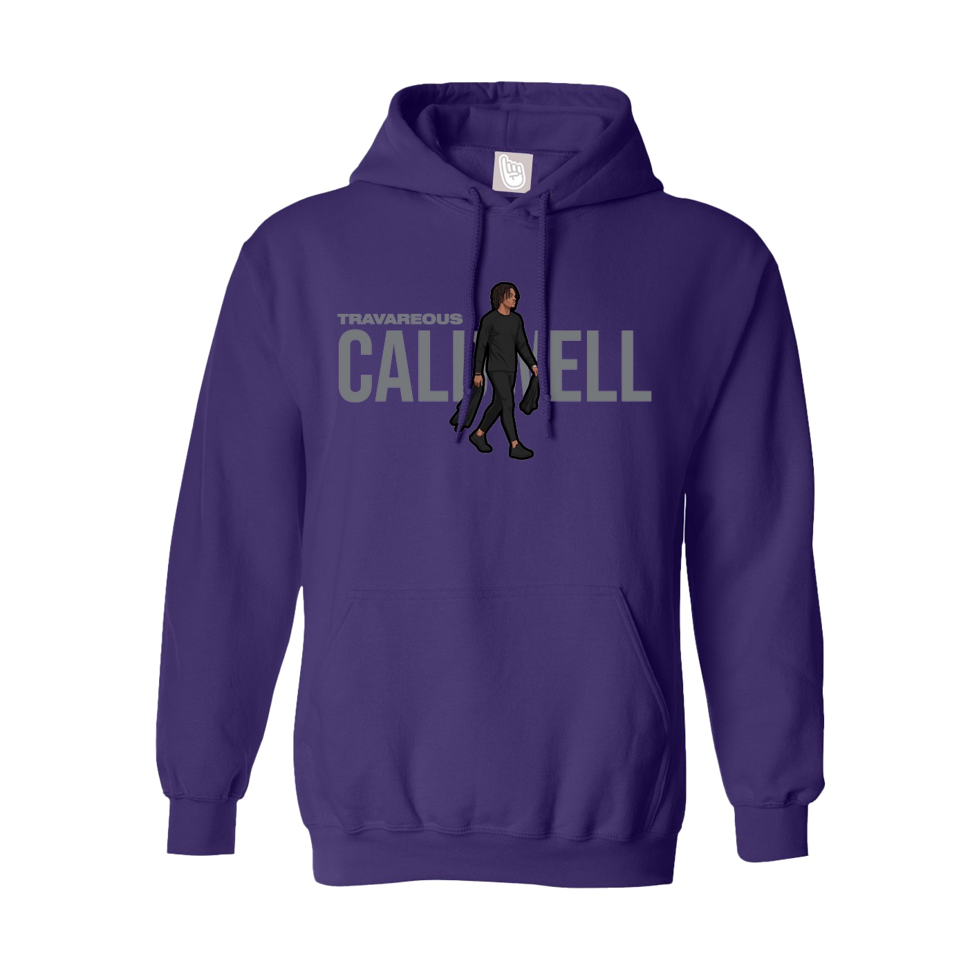 Hoodie — Player Name in Purple