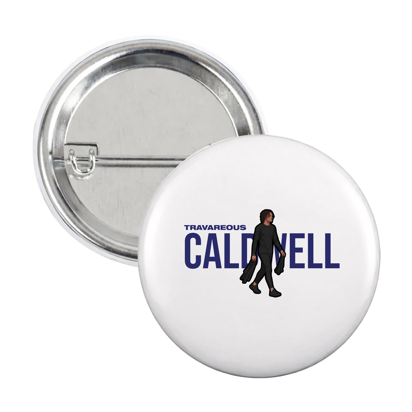 Game Day Button — Player Name in White