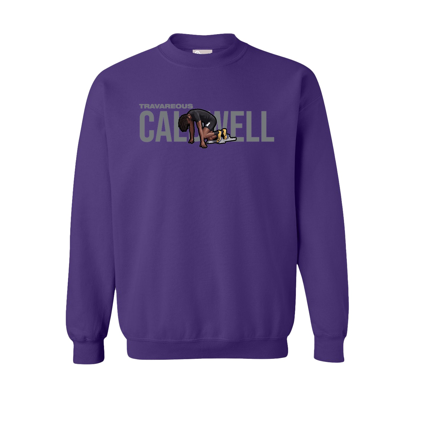 Fleece Crew — Player Name in Purple