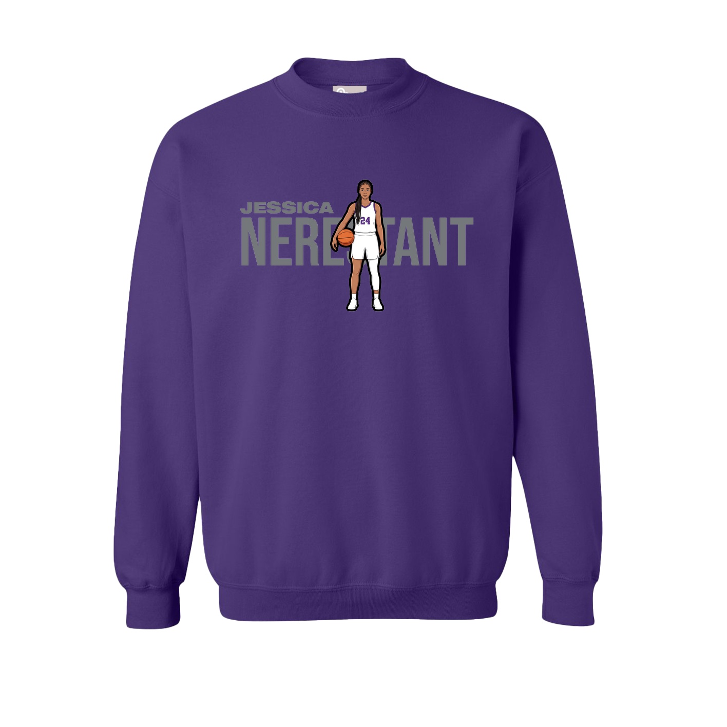 Fleece Crew — Player Name in Purple