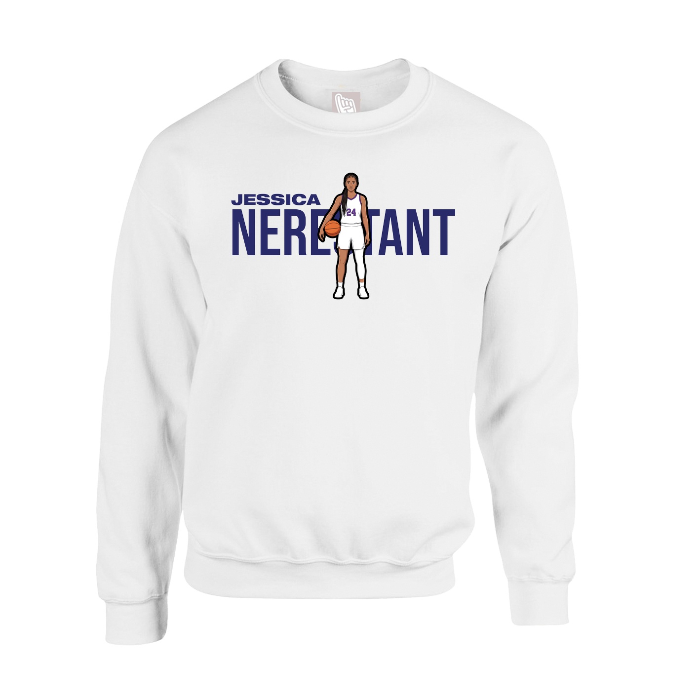 Fleece Crew — Player Name in White