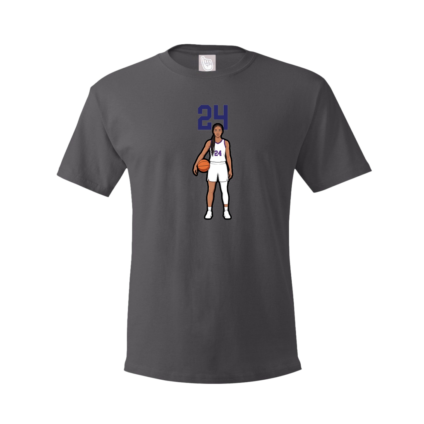 Tee — Number Top in Grey