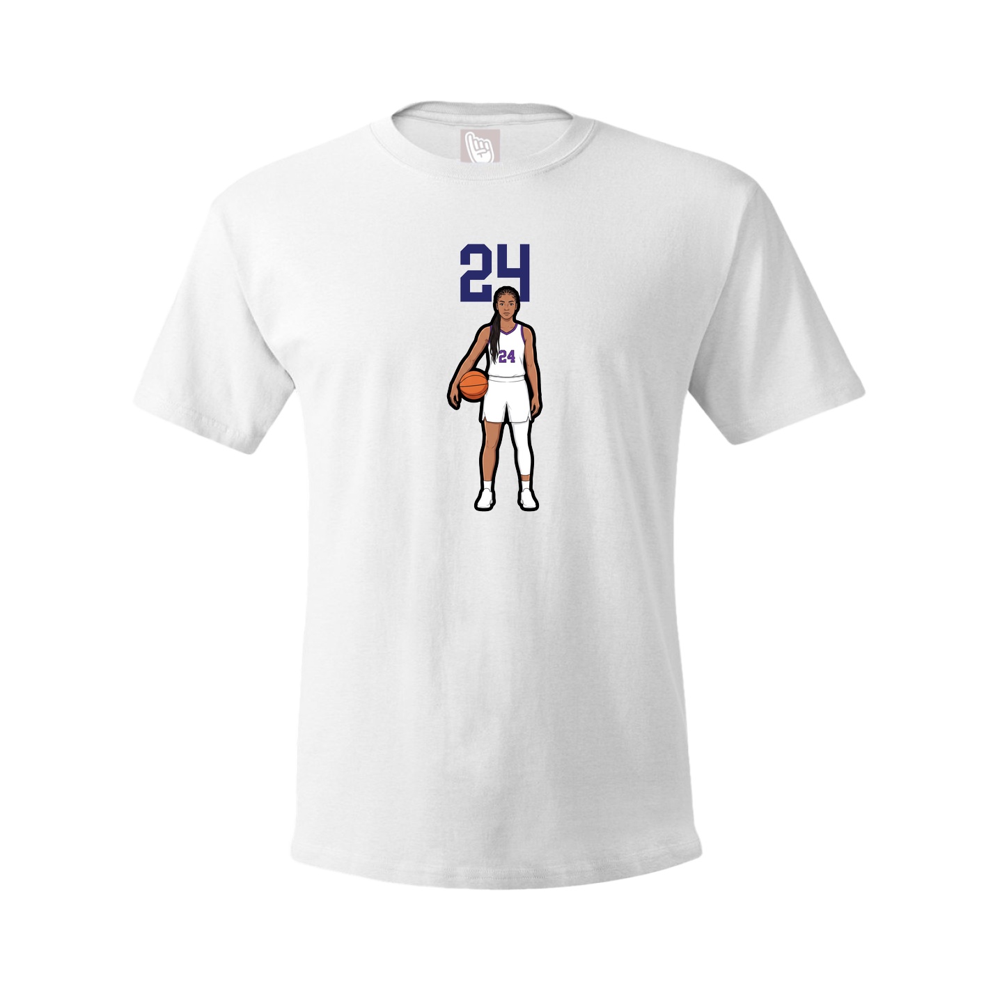 Tee — Number Top in White