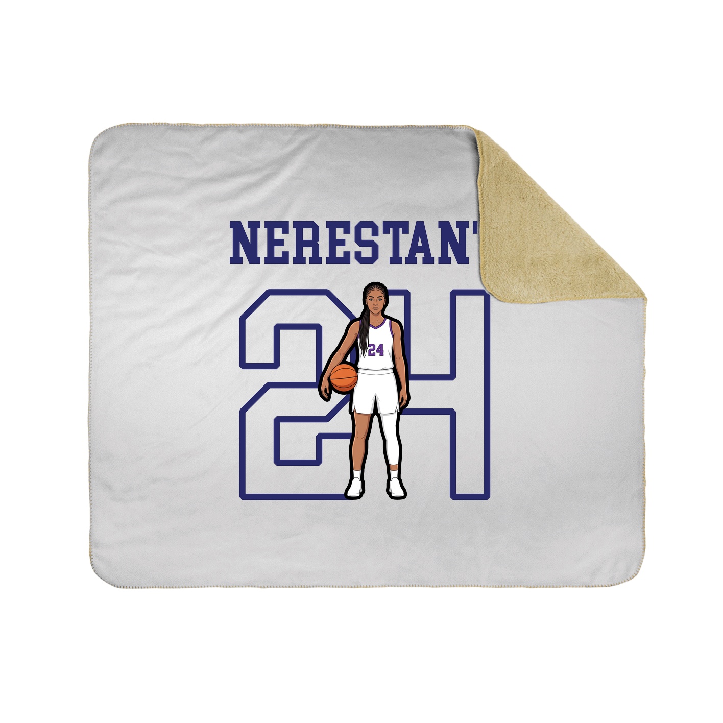 Throw Blanket — Shirsey in White