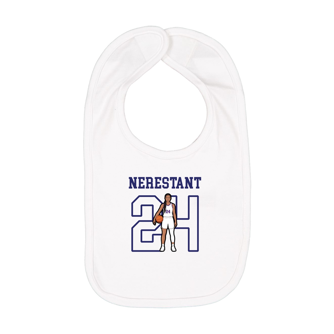 Infant Bib — Shirsey in White
