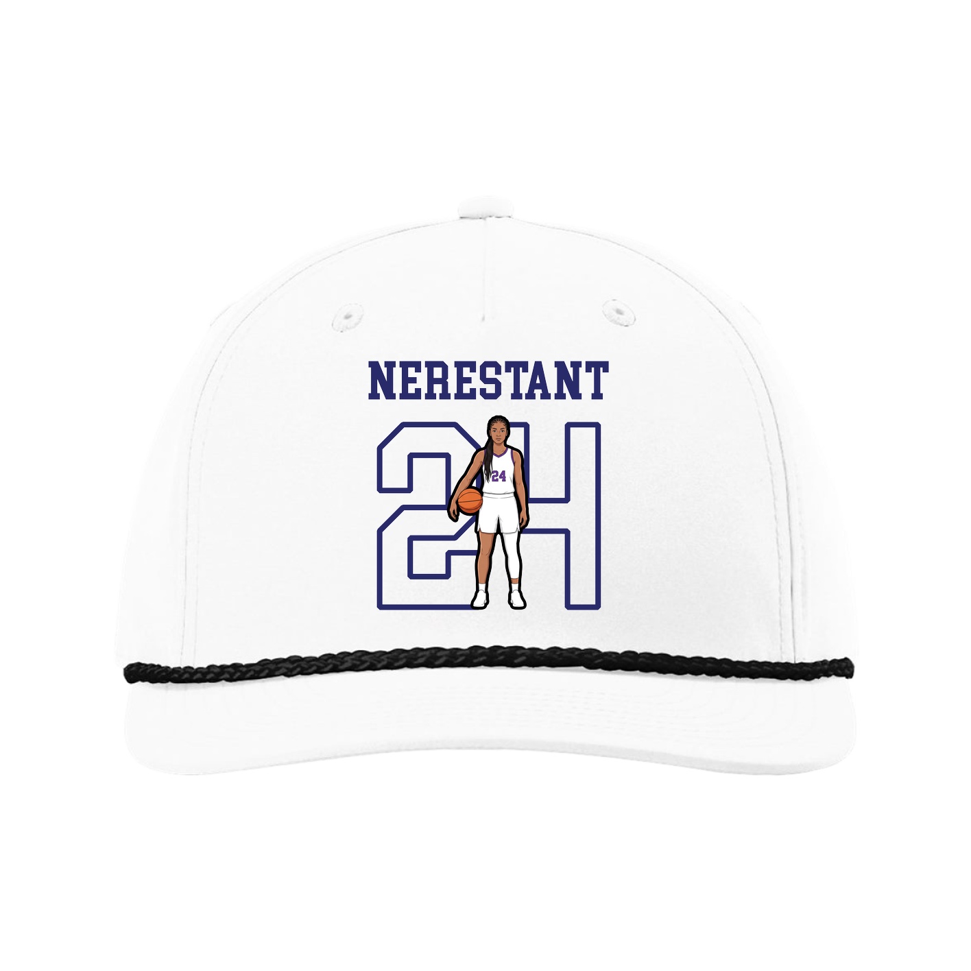 Five-Panel Classic Rope Cap — Shirsey in White