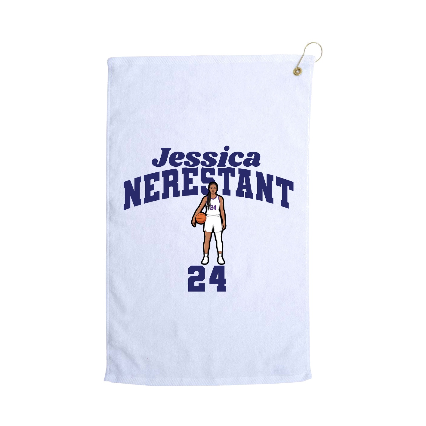 Golf Towel — Signature Arch in White