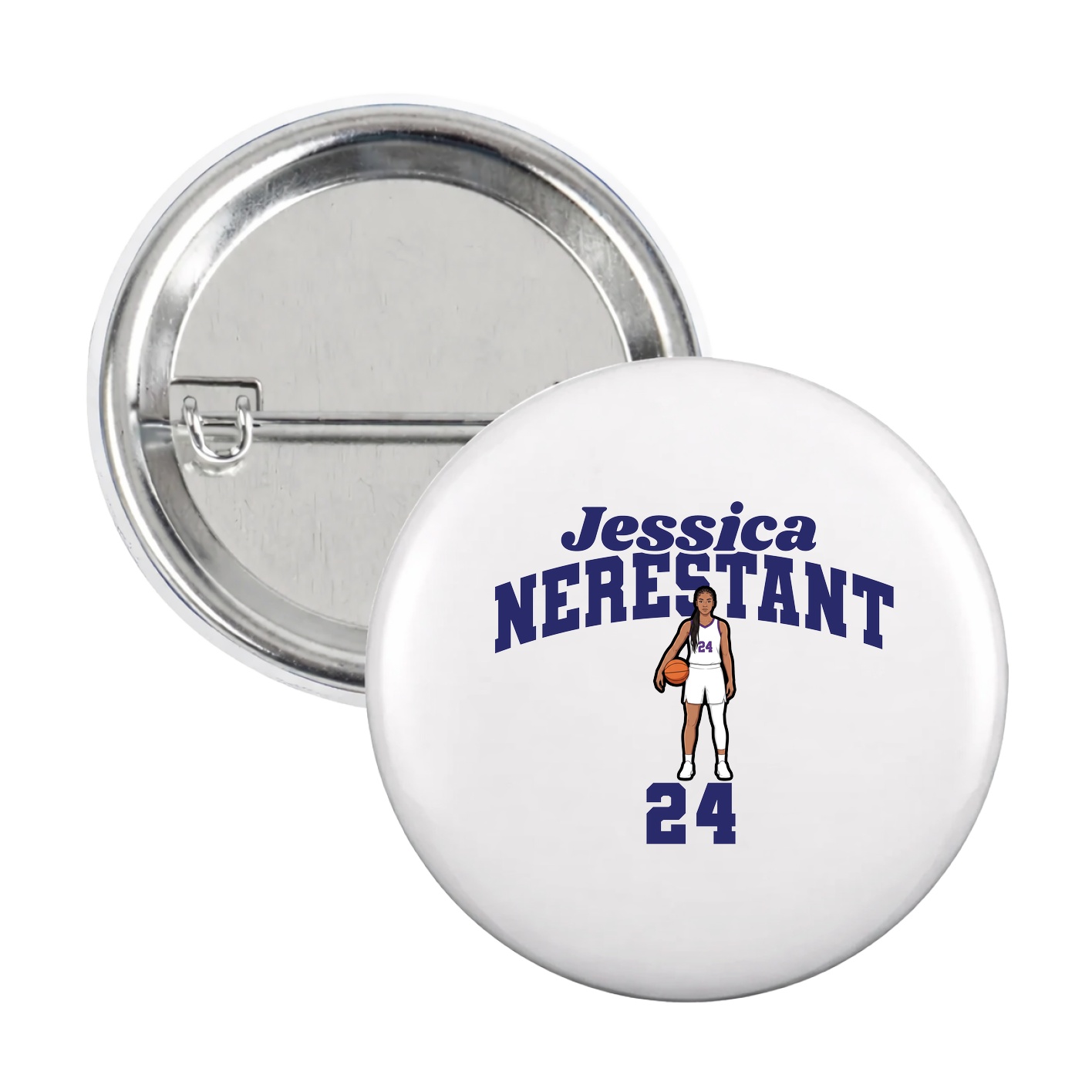 Game Day Button — Signature Arch in White