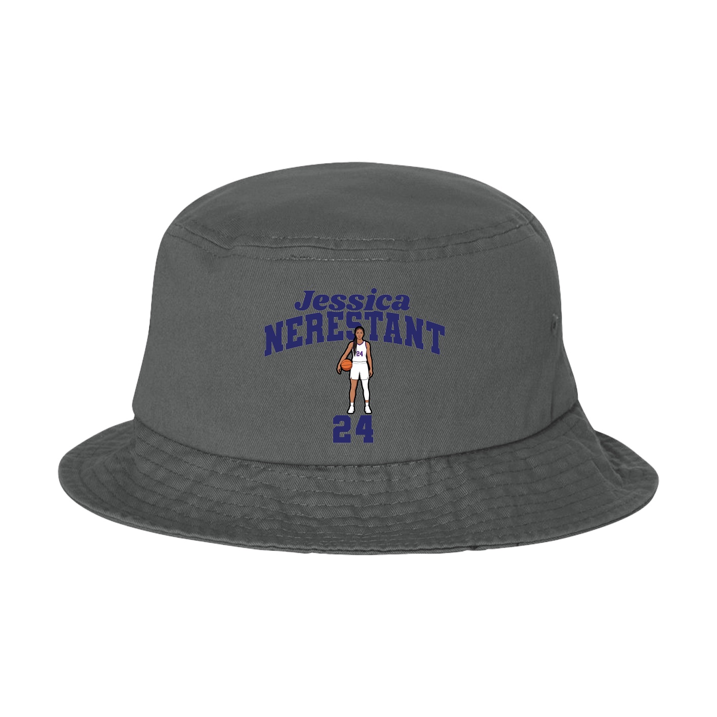 Bucket Cap — Signature Arch in Grey