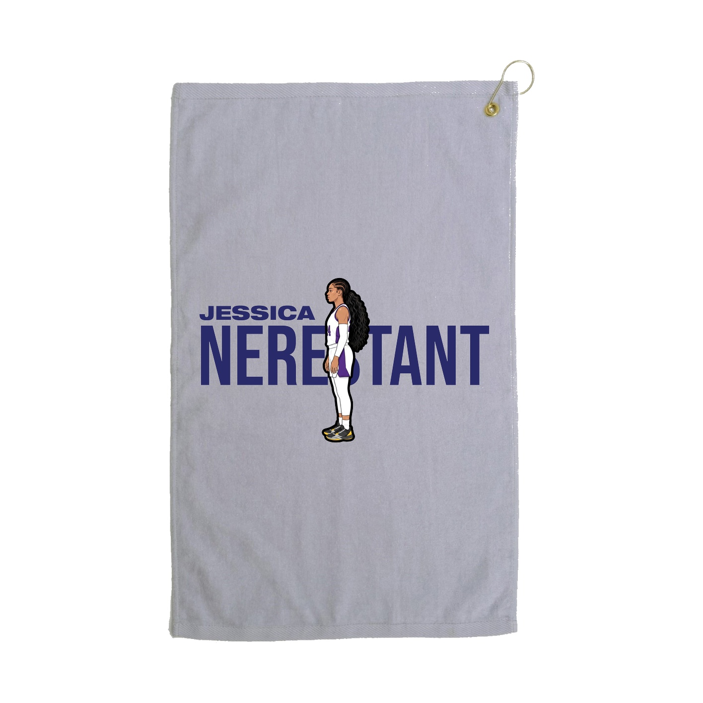Golf Towel — Player Name in Grey