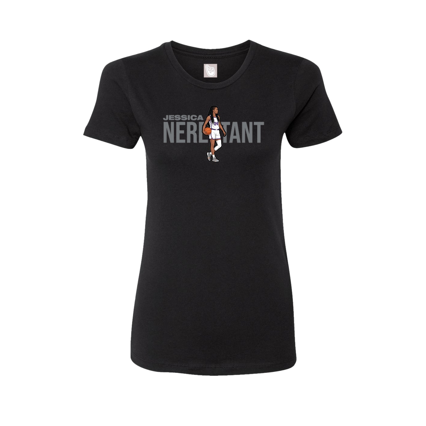 Womens Tee — Player Name in Black