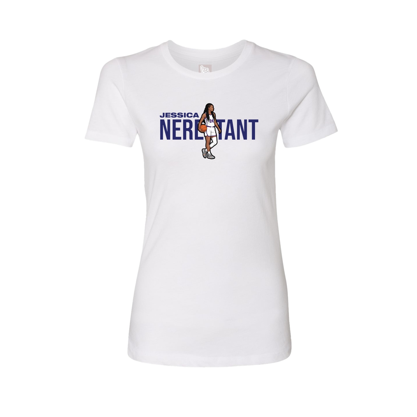 Womens Tee — Player Name in White