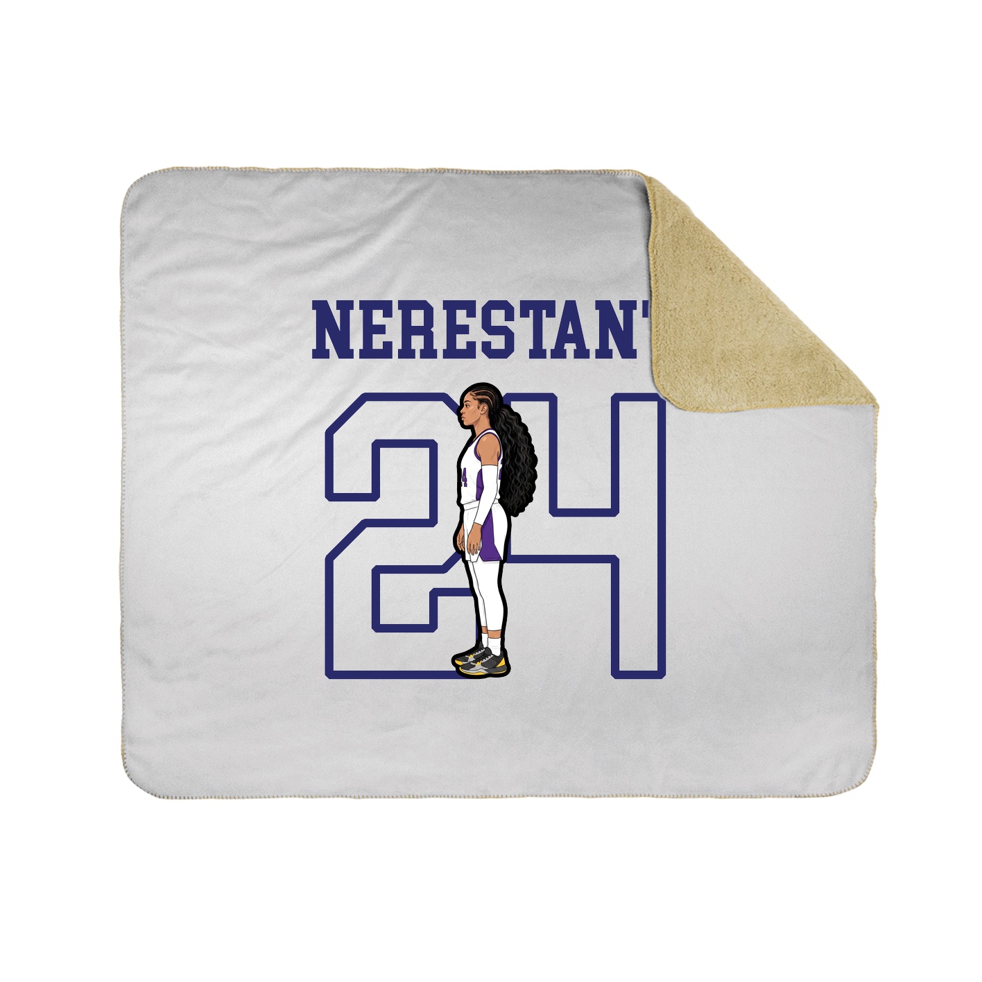 Throw Blanket — Shirsey in White