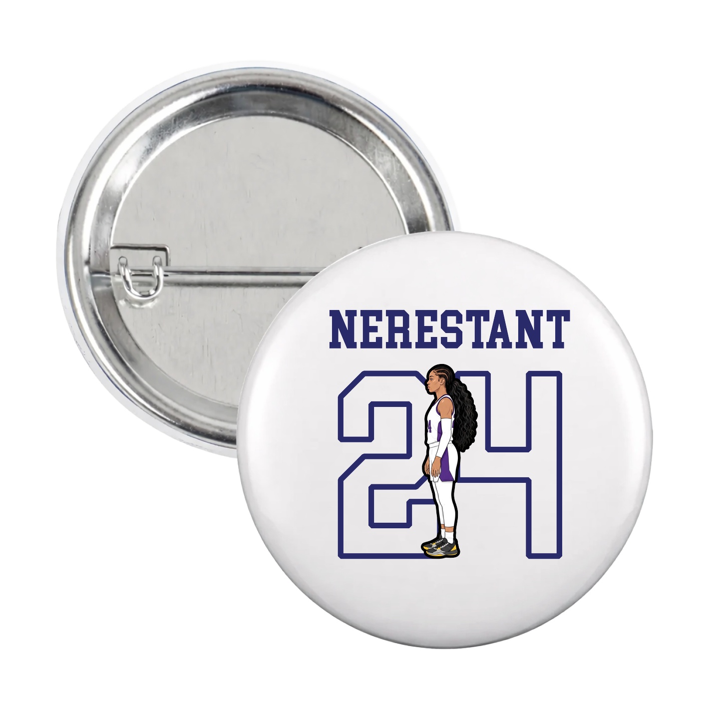 Game Day Button — Shirsey in White