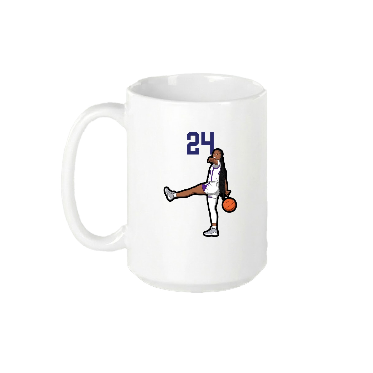 15oz Coffee Mug — Number Top in White