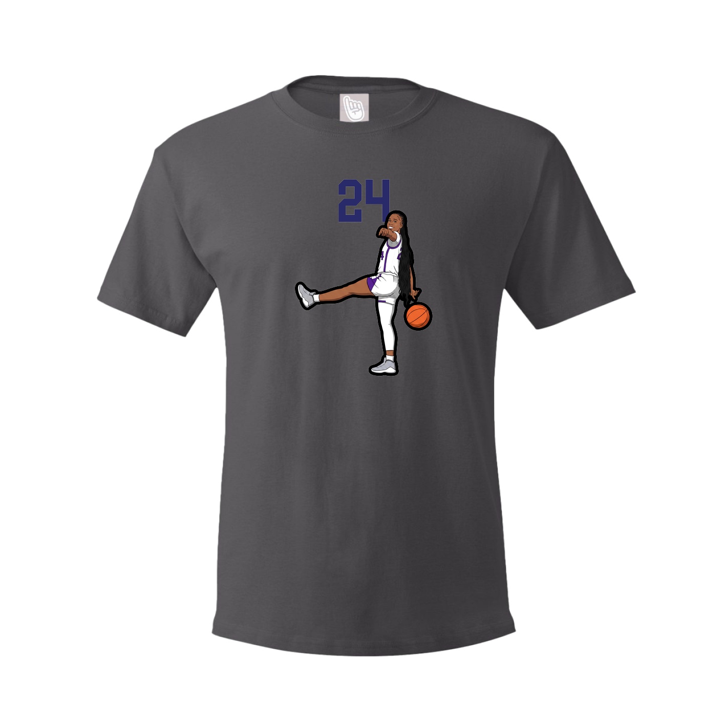Tee — Number Top in Grey