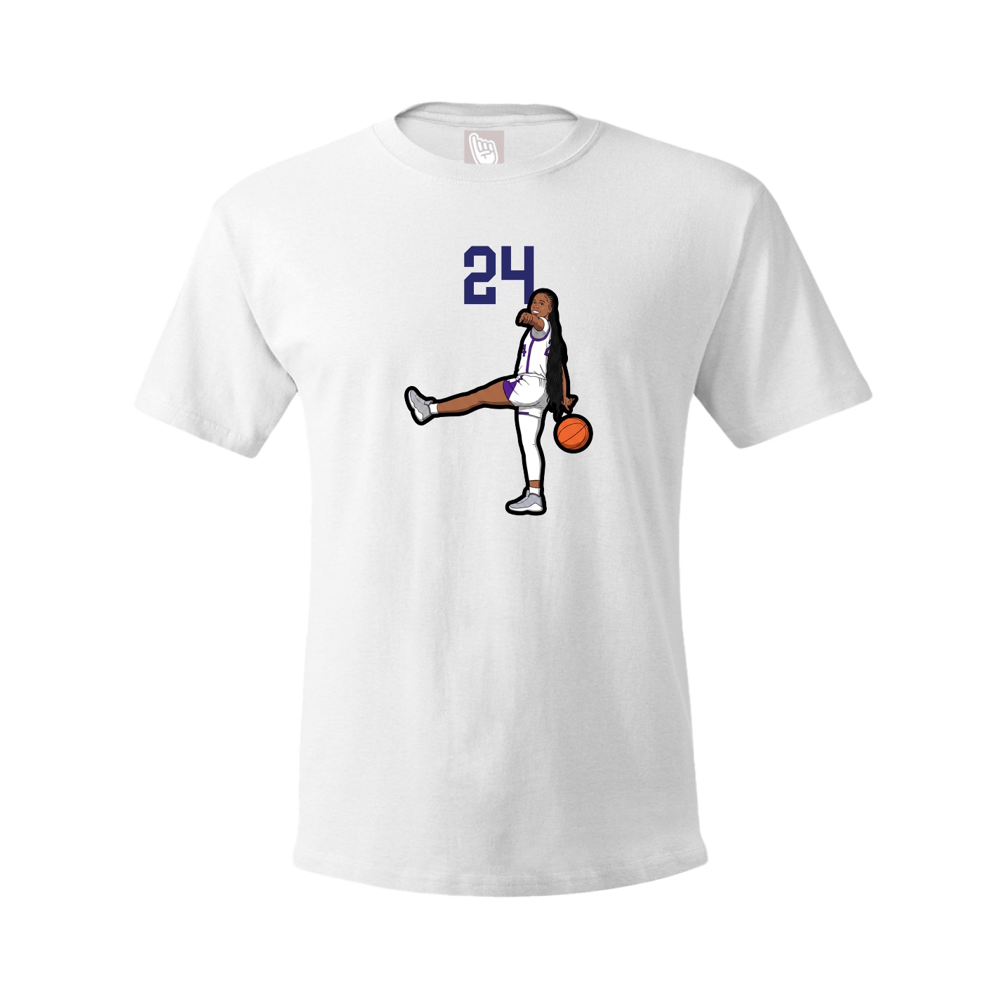 Tee — Number Top in White