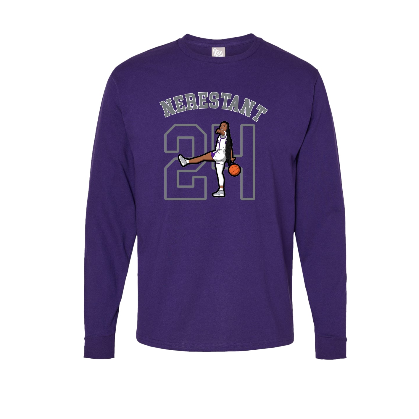 Long Sleeve Tee — Shirsey Arch in Purple