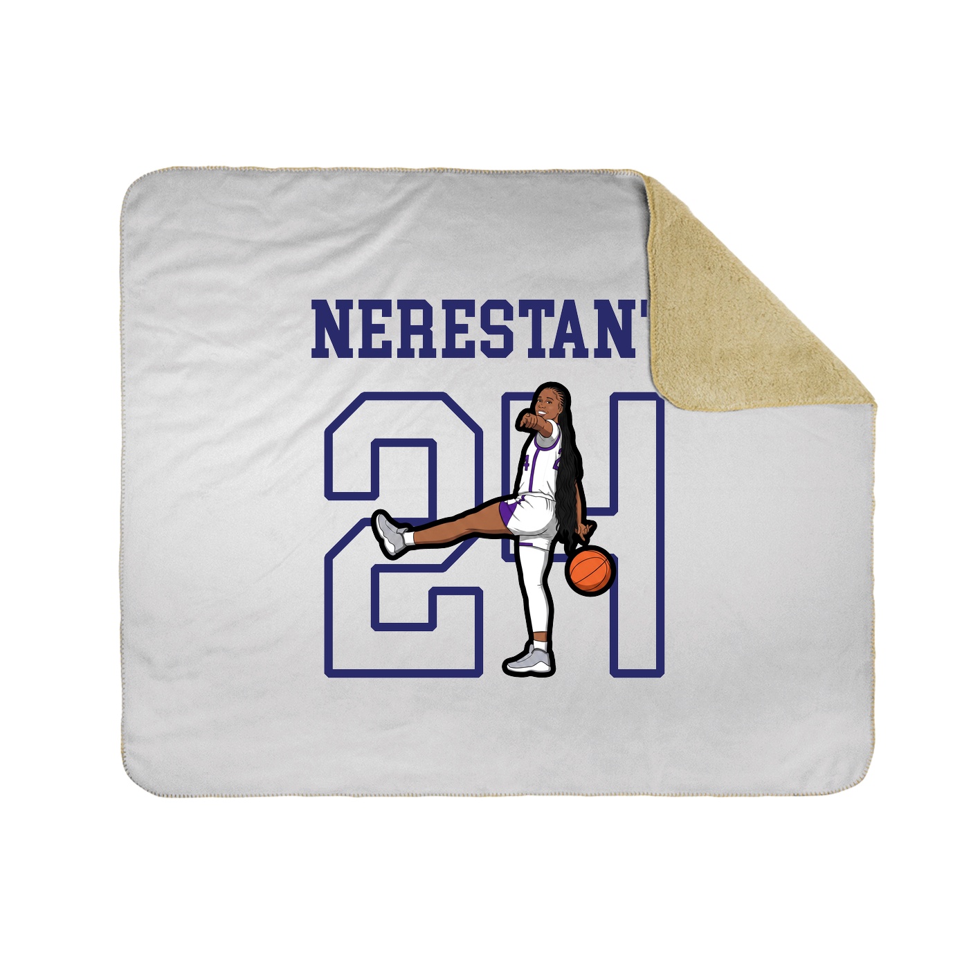 Throw Blanket — Shirsey in White