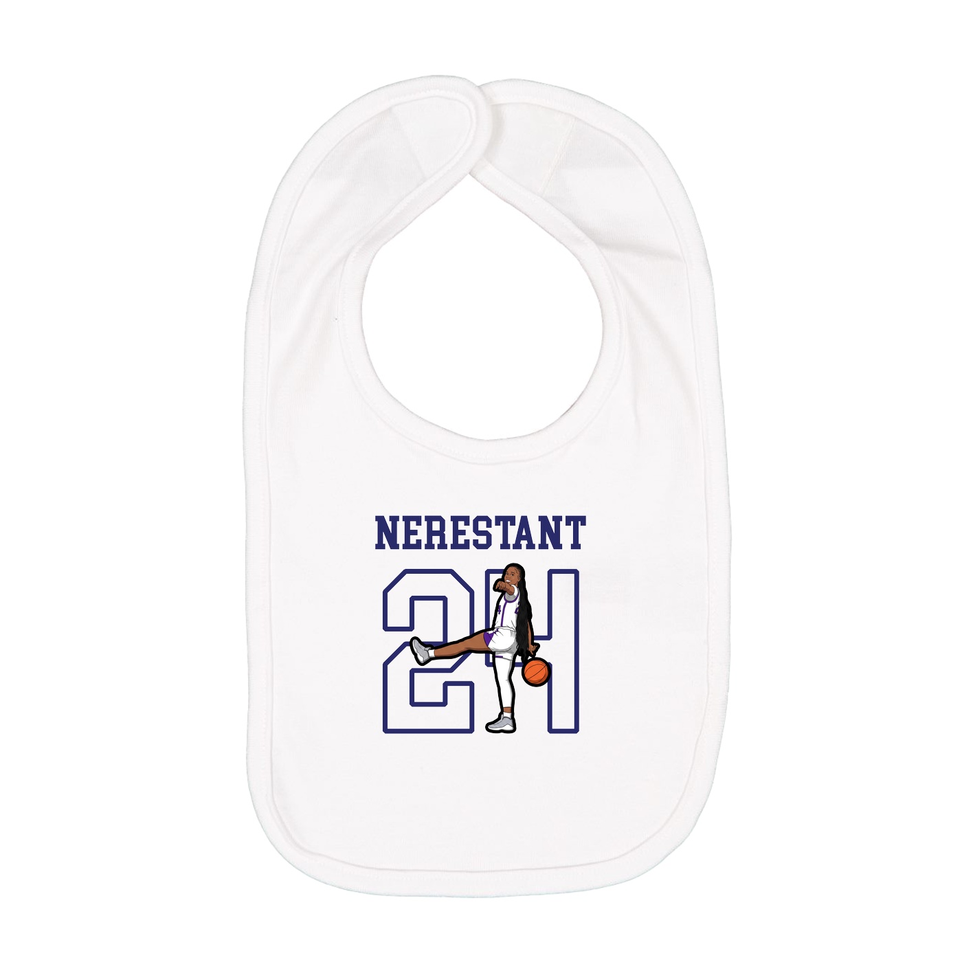 Infant Bib — Shirsey in White