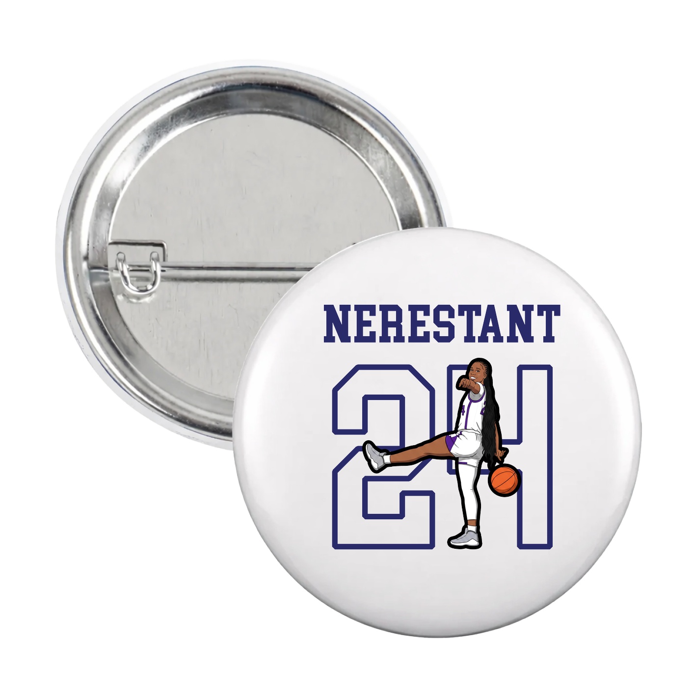 Game Day Button — Shirsey in White