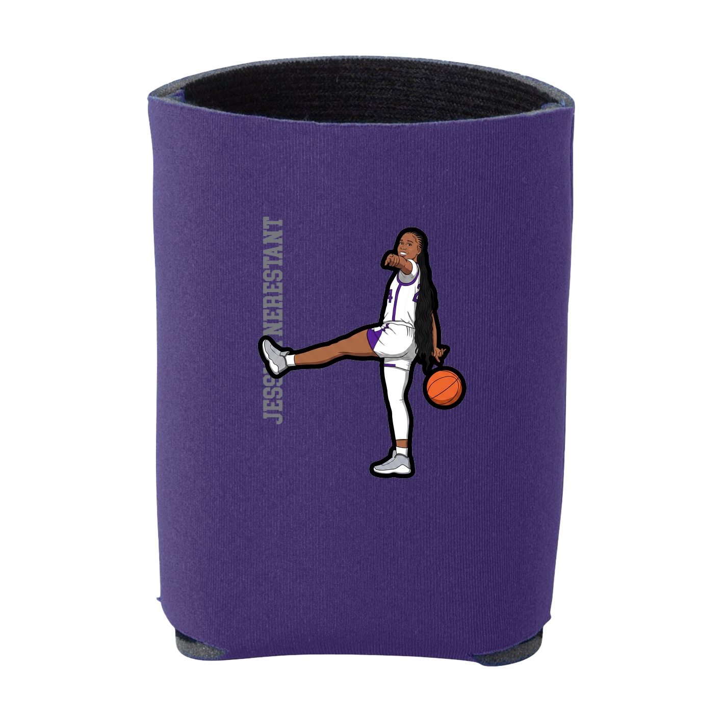 Can Holder — Name Vertical in Purple
