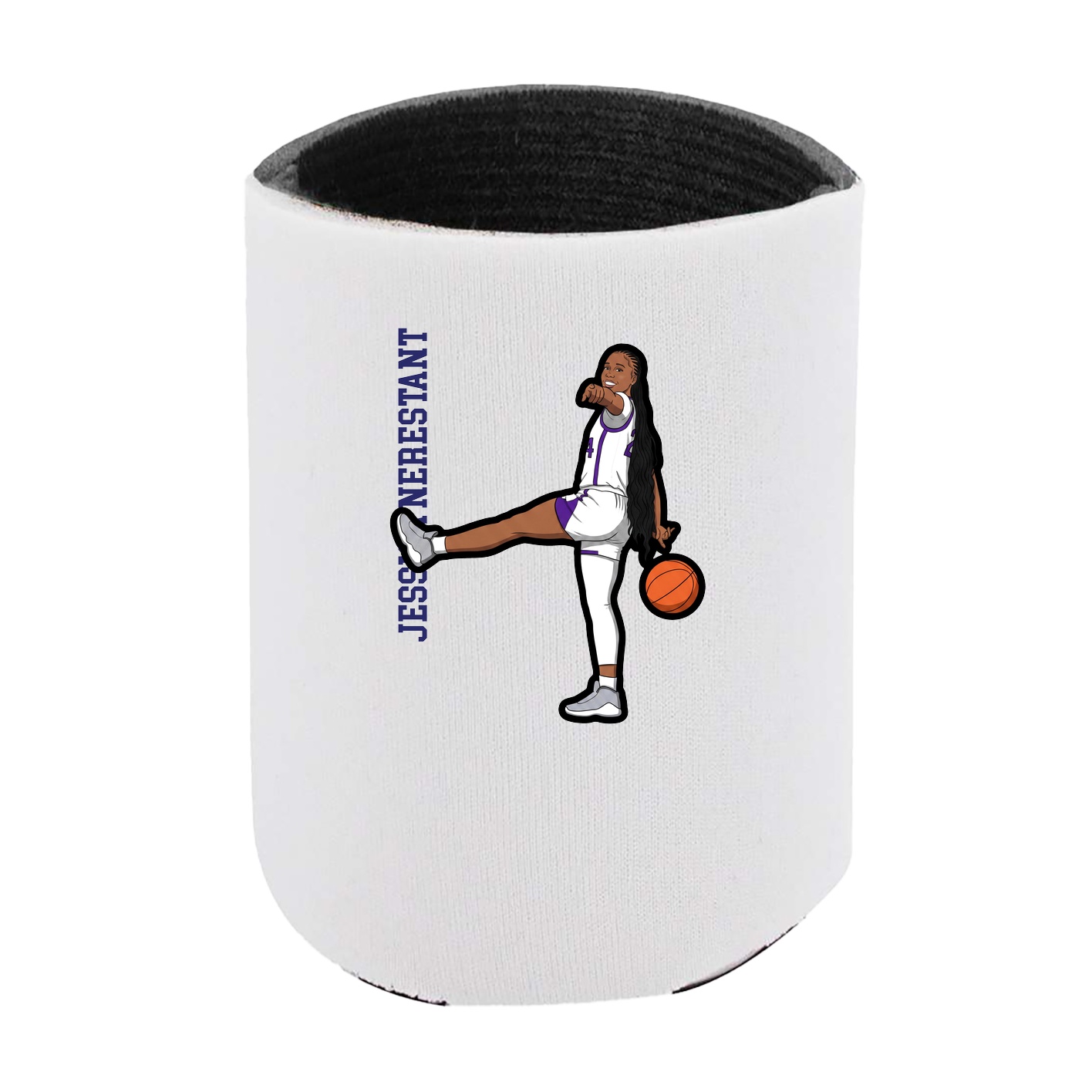 Can Holder — Name Vertical in White