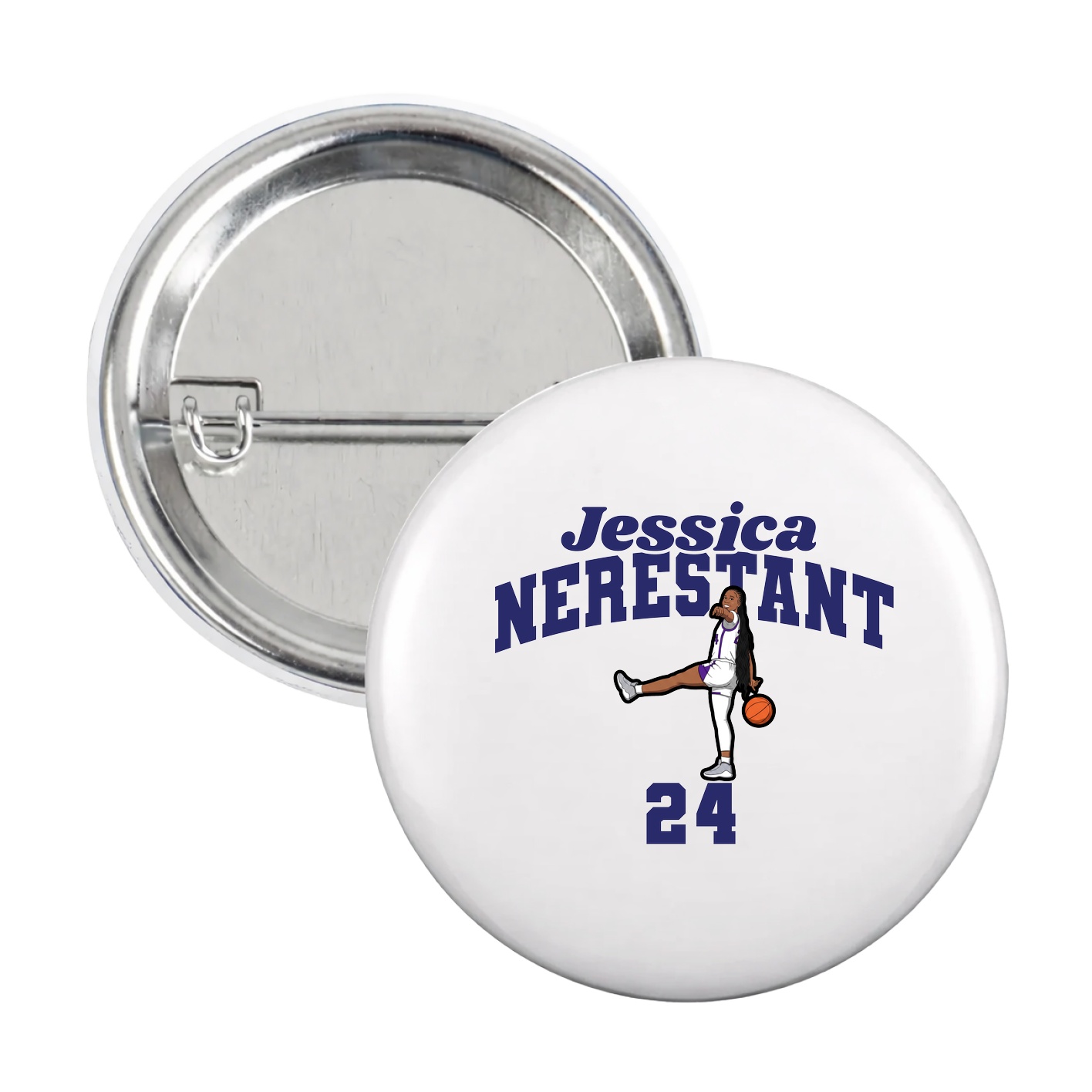 Game Day Button — Signature Arch in White