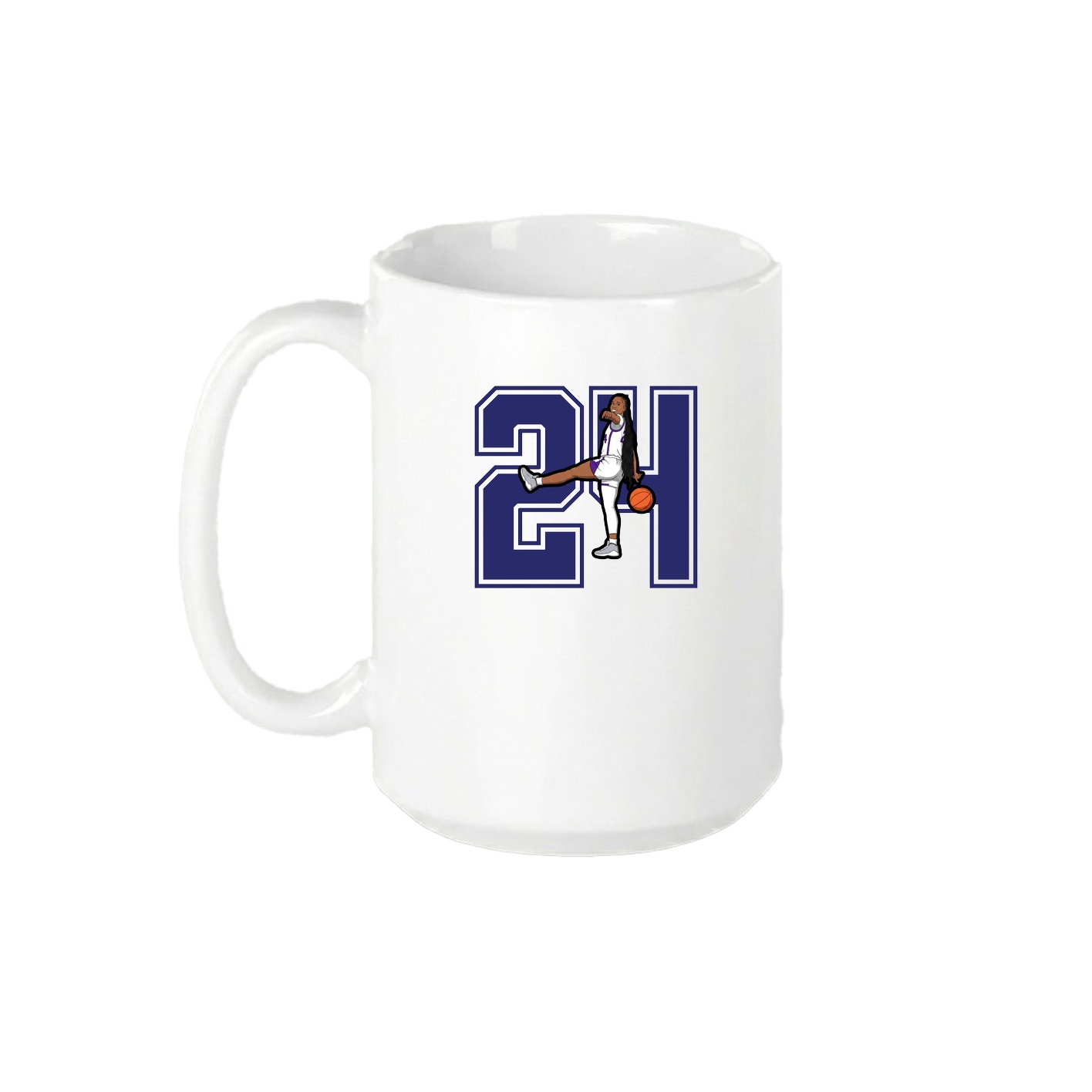 15oz Coffee Mug — Number in White